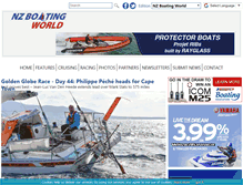 Tablet Screenshot of nzboating-world.com